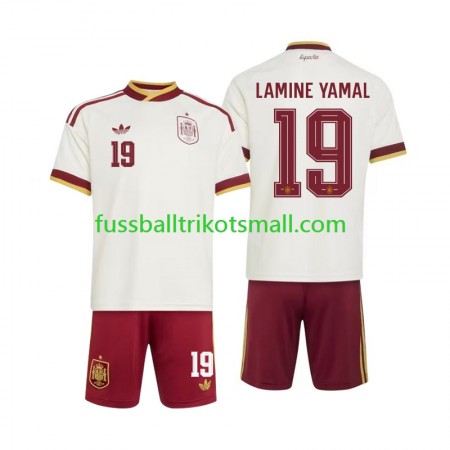 Fußballtrikots Spanien Lamine Yamal 19 World Cup Kinder 2026 Kurzarm Auswärts-trikot kaufen